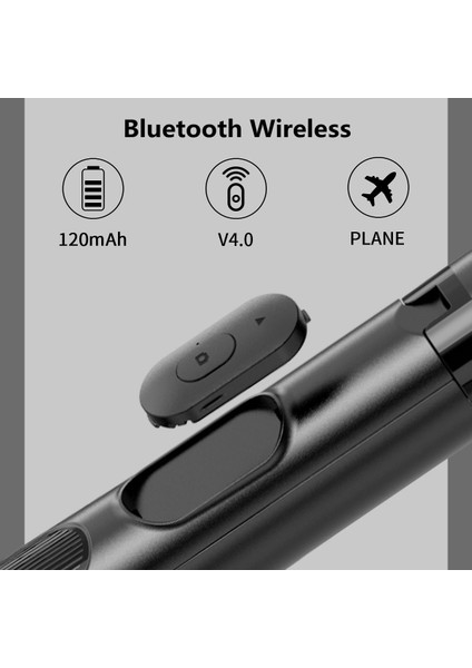 Vıp Siyah Serın Dıer 1680MM Büyük Kablosuz Selfie Sopa Tripod Katlanabilir LED Halka Fotoğraf Işığı Bluetooth Uyumlu Deklanşör (Yurt Dışından) indirimleri
