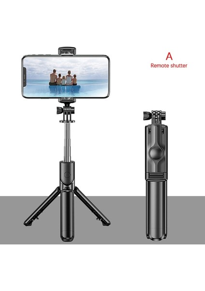 Yeni Bir Bluetooth Kablosuz Selfie Çubuğu Mini Tripod Uzatılabilir Monopod, Ios Android Telefon Için Dolgu Işığı ile Uzaktan Deklanşör (Yurt Dışından)