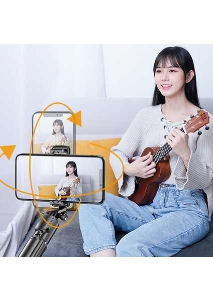 Yeni Bir Bluetooth Kablosuz Selfie Çubuğu Mini Tripod Uzatılabilir Monopod, Ios Android Telefon Için Dolgu Işığı ile Uzaktan Deklanşör (Yurt Dışından)