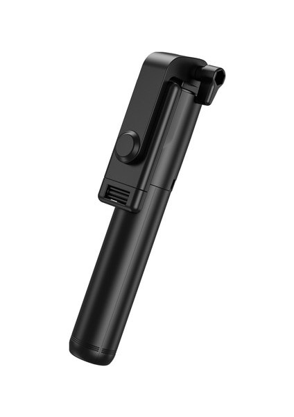 H1 Siyah Selfie Çubuklarıtaşınabilir Kablosuz Bluetooth Uyumlu Katlanabilir Mini Tripod, Iphone Xiaomi Huawei Için Dolgu Işığı Uzaktan Deklanşör ile (Yurt Dışından)
