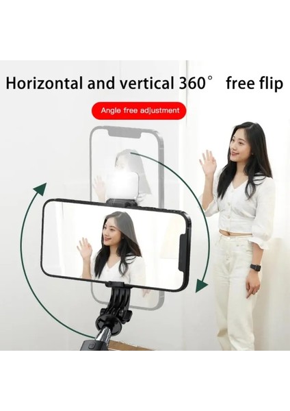 03 Dolgu Işığı Kaygan Desenli Cep Telefonu Selfie Çubuğu Bluetooth Uyumlu Entegre Genişletilmiş Video Kamera Braketi Teleskopik Canlı Tripod (Yurt Dışından) fırsatları