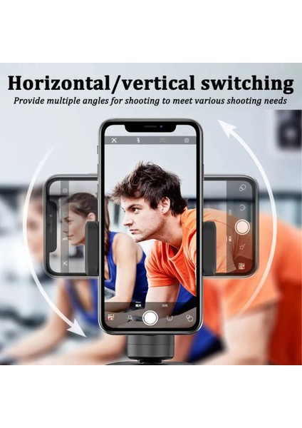 2,1 M Teleskopik Çubuk Kablosuz Otomatik Akıllı Çekim Selfie Çubuğu 360° Nesne Takip Tutucu Hepsi Bir Arada Döndürme Yüz Takip Kameralı Telefon Tutucu (Yurt Dışından)