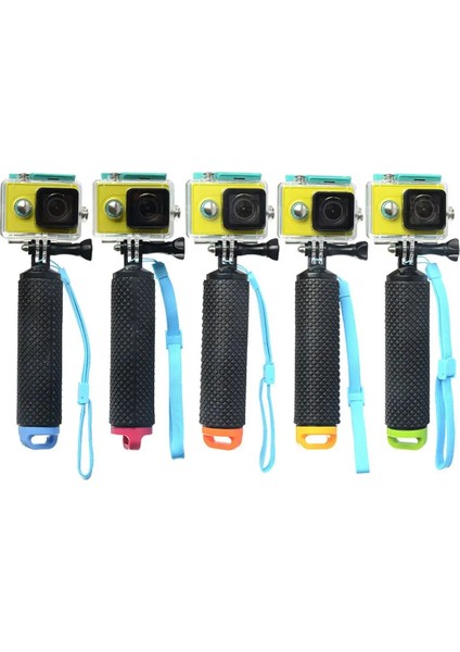 Sarı Parlak Renk Su Geçirmez Sualtı El Kavrama Kolu Dağı Dalış Monopod Gopro Için El (Yurt Dışından) fiyatları
