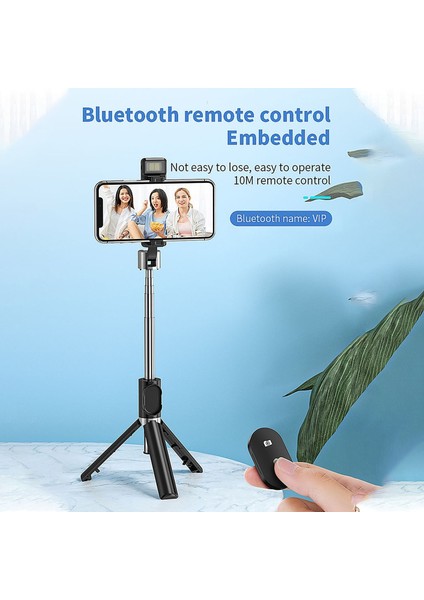 Siyah 3 In 1 Bluetooth El Gimbal Sabitleyici Cep Telefonu Selfie Çubuğu Kablosuz Düğme Deklanşör Selfie Çubuğu Штатив Для Смартфона (Yurt Dışından) modelleri