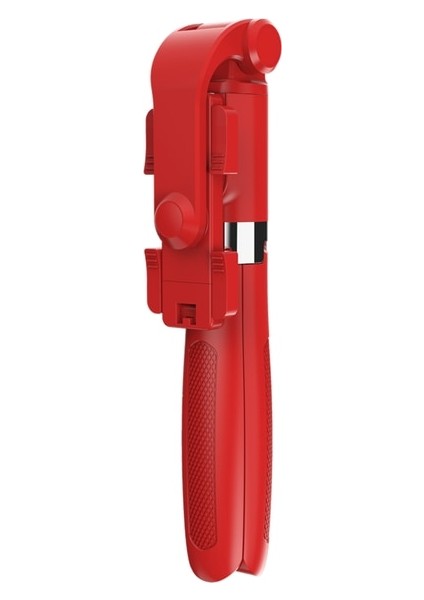 Kırmızı L01S Tripodlu Bluetooth Selfie Çubuğu Plastik Alaşım Kendinden Yapışkanlı Selfie Çubuğu Telefon Akıllı Telefon Iphone Samsung Huawei Için Selfie Çubuğu (Yurt Dışından)