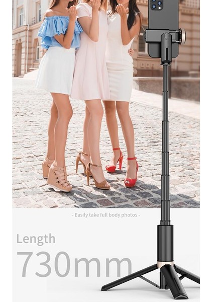 Pembe 2023 Taşınabilir Kablosuz Bluetooth Telefon Teleskopik Selfie Sopa Tripod Cep Telefonu Çok Fonksiyonlu Canlı Yayın Braketi Damla (Yurt Dışından)
