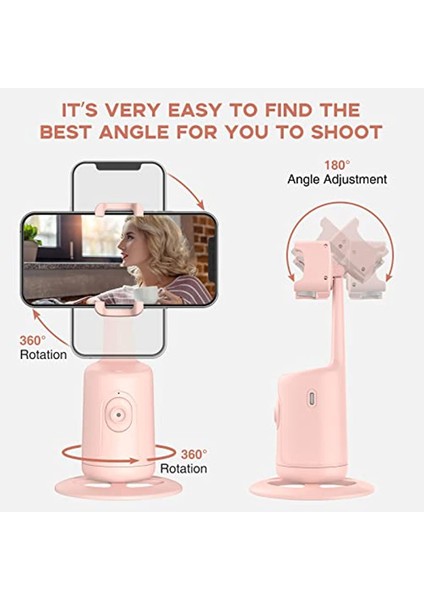 Beyaz Otomatik Yüz Takip Selfie Çubuğu Telefon Için Tripod 360° Döndürme Telefon Tutucu Hücre Akıllı Telefon Için Gimbal Sabitleyici Hareketli Tripod (Yurt Dışından) modelleri