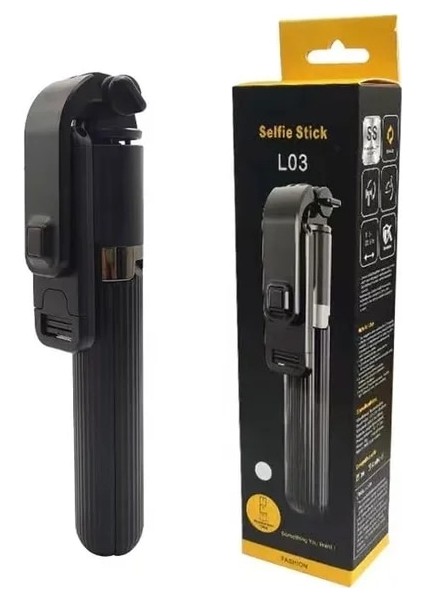 Siyah El Kablosuz Bluetooth Selfie Sopa Tripod Katlanabilir Çubuk Selfie Dolgu Işığı iPhone x Huawei Samsung Mobil Akıllı Telefon Için (Yurt Dışından)