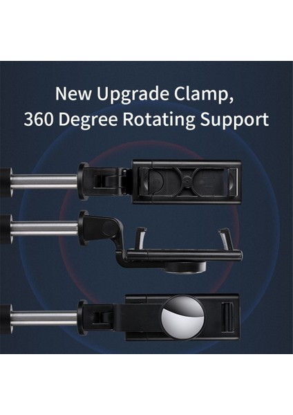 Stil 01 Fangtuosı Katlanabilir Kablosuz Bluetooth Özçekim Çubuğu Tripod Bluetooth Deklanşör ile Paslanmaz Çelik Monopod iphone Huawei Için (Yurt Dışından)