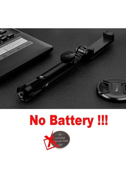 Siyah Kablosuz Bluetooth Selfie Çubuk Tripod Iphone/huawei/samsung Android Mobil Monopod Selfie Çubuk Deklanşör Için Uzaktan Kumanda ile (Yurt Dışından)
