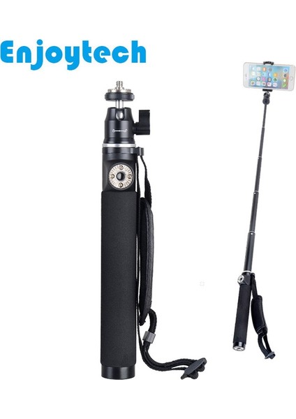 Gopro Hero Için Sadece Telefon Tutucu Alüminyum Alaşımlı Selfie Çubuğu Aksiyon Kamerası Monopod IPhone Xiaomi Huawei Samsung Android Akıllı Telefon Için Tutuculu (Yurt Dışından) fiyatları