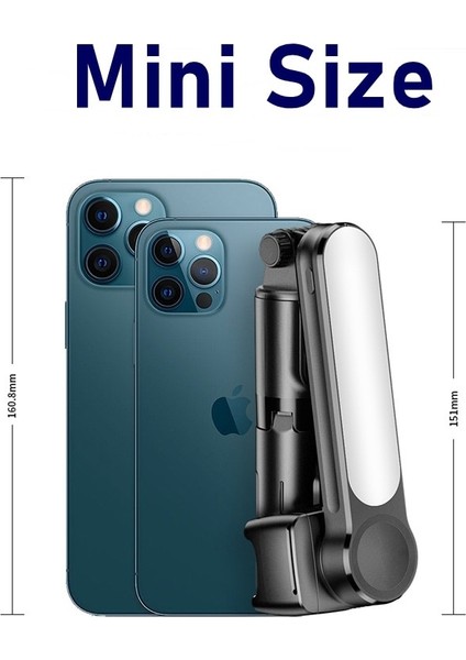 Çanta ile Tongdaytech 3 In 1 Bluetooth Selfie Çubuğu El Gimbal Sabitleyici Tripod Para Movil Iphone 11 12 Pro Max Samsung Xiaomi (Yurt Dışından) modelleri
