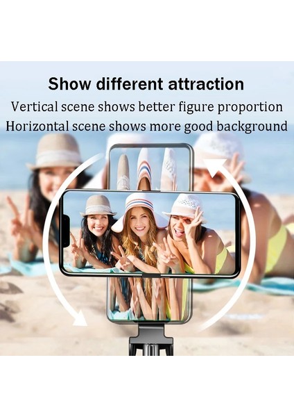001 Selfie Çubuğu Tripod Uzaktan Kumanda ile Taşınabilir Tripod Telefon Için Bluetooth Katlanabilir Teleskopik Çubuk Mobil Canlı Yayın Için (Yurt Dışından)