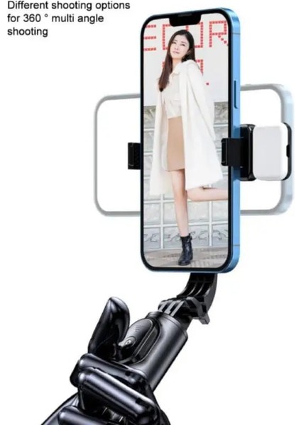 Siyah Küçük Işıklar El Selfie Sopa Entegre Tripod Kamera Fotoğrafçılığı Canlı Için Taşınabilir Teleskopik Bluetooth Selfie Sopa Sabitleyici (Yurt Dışından) fırsatları