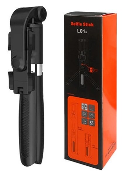 Siyah Bluetooth Anti-Shake Selfie Sopa El Gimbal Akıllı Telefon Sabitleyici Teleskopik Selfie Sopa Tripod Cep Telefonu Tutucu (Yurt Dışından)