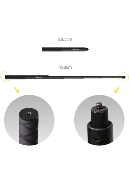 Selfie Çubuğu INSTA360 One x / One R Selfie Çubuğu Monopod Insta 360 One 360 Vr Panorama Kamera Aksesuarları Için 1/4 Vida Bağlantı Noktası El Tipi (Yurt Dışından)