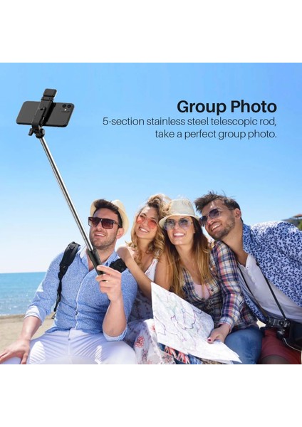 R1S Beyaz Yeni Bluetooth Selfie Sopa Cep Telefonu Tutucu Geri Çekilebilir Taşınabilir Çok Fonksiyonlu Mini Tripod Kablosuz Uzaktan Deklanşör (Yurt Dışından) modelleri