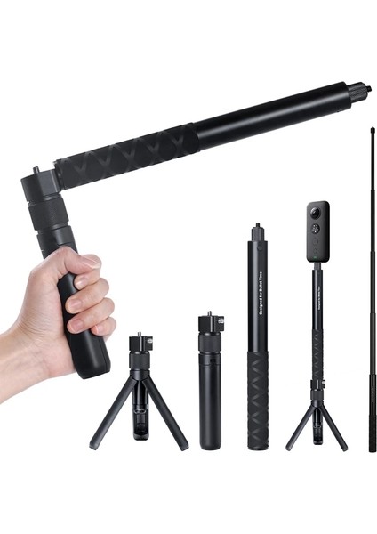 Tüm Kit Evrensel Selfie Sopa Bullet Time El Tripod Görünmez Selfie Sopa INSTA360 One X3 Rs X2 x One R INSTA360 Aksesuarları (Yurt Dışından) fiyatları
