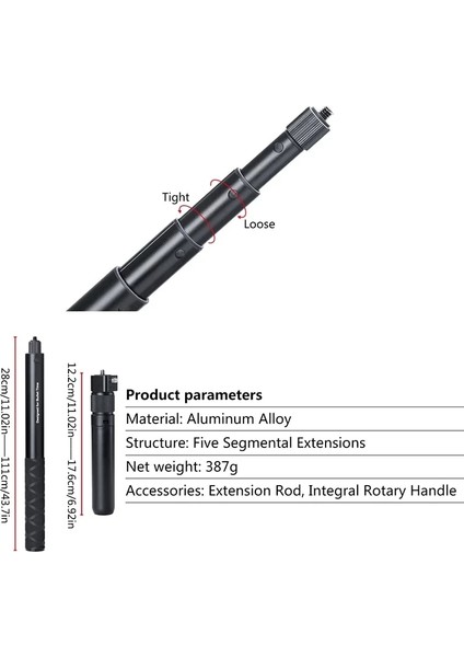 Tüm Kit Evrensel Selfie Sopa Bullet Time El Tripod Görünmez Selfie Sopa INSTA360 One X3 Rs X2 x One R INSTA360 Aksesuarları (Yurt Dışından) fırsatları