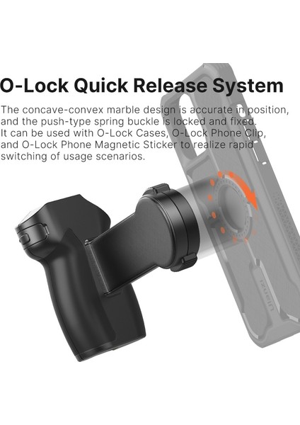 Bluetooth Kolu Ulanzi O-Lock Bluetooth Selfie Kolu iPhone 14 13 12 Serisi Android Akıllı Telefon Için Hızlı Yayın Sistemi (Yurt Dışından) indirimleri