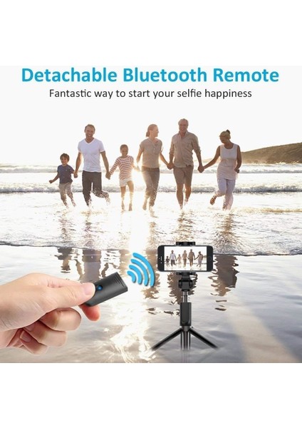 Kırmızı 3 In 1 Bluetooth Selfie Sopa Tripod Monopod Xiaomi Redmi/huawei/iphone 11/samsung Akıllı Telefon Telefon Selfiestick Standı Tutucu (Yurt Dışından) indirimleri