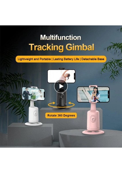 Beyaz P01 Akıllı Telefon Gimbal Sabitleyici Takip Braketi Yüz Tanıma Canlı Fotoğrafçılık Için Otomatik Takip Sabitleyici (Yurt Dışından) modelleri