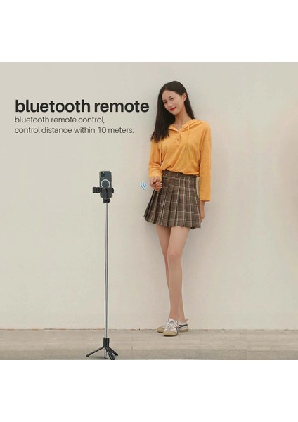 H1S Yeşil Bluetooth Selfie Sopa Cep Telefonu Tutucu Geri Çekilebilir Taşınabilir Çok Fonksiyonlu Mini Tripod Kablosuz Uzaktan Deklanşör (Yurt Dışından) fırsatları
