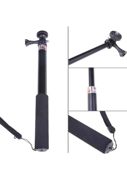 Monopod Tripod Teleskopik Uzatılabilir Kutup El Tripod Bağlama Aparatı Selfie Sopa Gopro Hero 2/3 Eylem Video Kamera (Yurt Dışından)