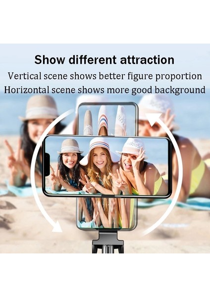 BLACK-100CM Tripod Uzaktan Kumanda ile Telefon Için Işık Mobil Selfie Sopa Tripod Seyahat Kayıt Tripod Monopodlar Için Xiaomi Huawei (Yurt Dışından) modelleri