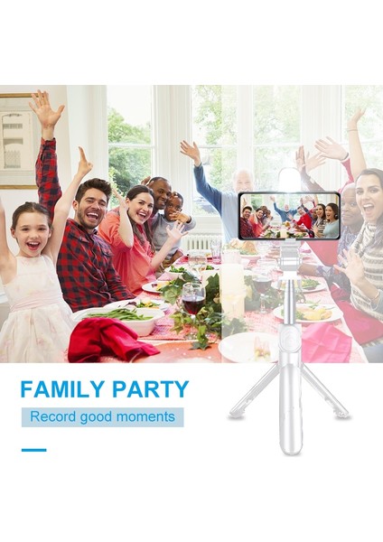 BLACK-100CM Tripod Uzaktan Kumanda ile Telefon Için Işık Mobil Selfie Sopa Tripod Seyahat Kayıt Tripod Monopodlar Için Xiaomi Huawei (Yurt Dışından) indirimleri