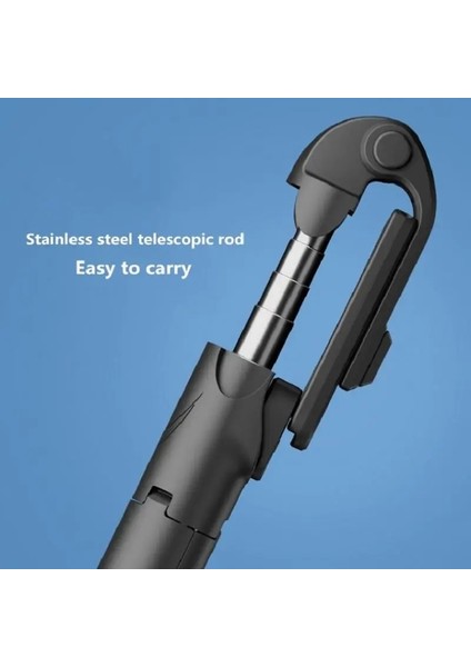 Siyah 70CM 680MM Kablosuz Bluetooth Selfie Çubuğu Taşınabilir Mini Genişletilebilir Tripod ile Apple Android Telefon Için Dolgu Işığı Uzaktan Çekim (Yurt Dışından) fırsatları