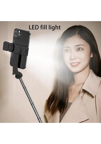 Canlı Tripod Ayarlanabilir Fotoğraf Tripod Iki Aşamalı Aydınlatma Dolgu Işığı Döner Taban Uzaktan Kumanda Selfie Tripod Video Için (Yurt Dışından) modelleri