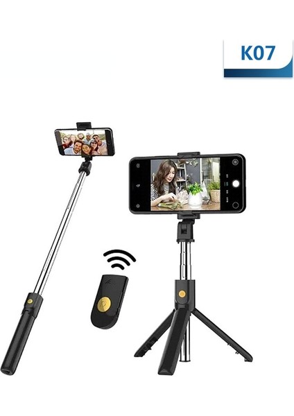 S03S Lamba ile Kablosuz Bluetooth Özçekim Çubuğu Katlanabilir Mini Tripod Ios Android Telefon Standı Için Uzaktan Kumanda ile Cep Telefonu Tripod (Yurt Dışından)