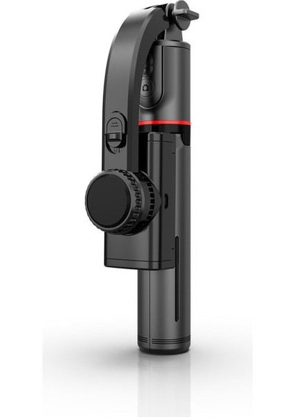 Siyah L19 Kararlı Sabitleyici Selfie Sopa Gizli Katlanabilir Tripod Standı W/uzaktan Kumanda Için Xiaomi Iphone Pro Max Huawei (Yurt Dışından)
