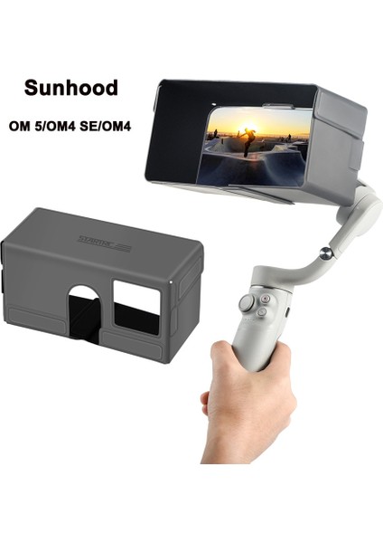 3'ü 1 Arada Açılan Djı Om5/om4/se El Gimbal Cep Telefonu Güneşlik Pu Manyetik Güneşlik Katlanır Güneşlik Djı Osmo Mobile 5 4 Se Aksesuarları (Yurt Dışından)