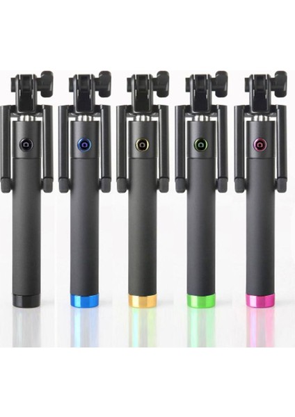 Sıcak Pembe 2019 Yeni Moda Evrensel Taşınabilir El Kendinden Kutuplu Tripod Monopod Sopa Akıllı Telefon Kablolu Selfie Sopa iPhone 6/6 S (Yurt Dışından)