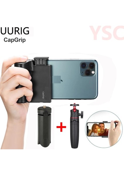 Capgrip Uurıg Capgrip Mt-08 Tripod Kablosuz Bluetooth Akıllı Telefon Selfie Güçlendirici Kolu Kavrama Telefon Sabitleyici Tutucu Deklanşör (Yurt Dışından) fiyatları