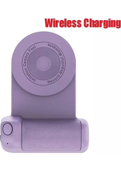 H Manyetik Kamera Kolu Cep Telefonu Raf Selfie Manyetik Emme Kablosuz Şarj Braketi Masaüstü Şarj Cihazı (Yurt Dışından)