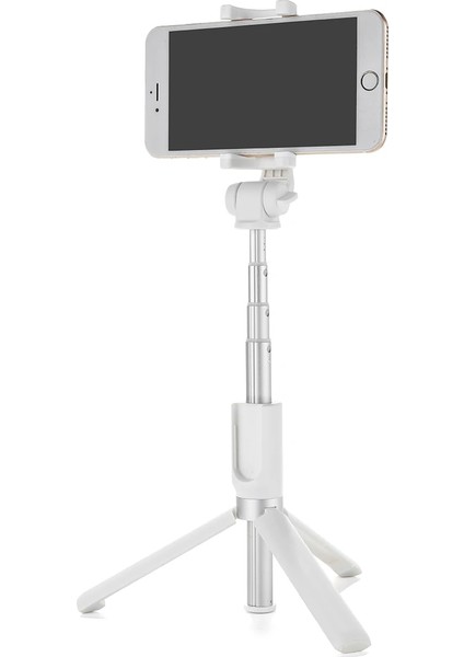 Beyaz Blitzwolf Bw-Bs3 Kablosuz Tripod Selfie Çubuğu Taşınabilir Bluetooth Uyumlu Selfie Çubuğu Tripod ile iPhone 11 x Huawei Için (Yurt Dışından) modelleri