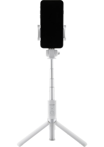 Beyaz Blitzwolf Bw-Bs3 Kablosuz Tripod Selfie Çubuğu Taşınabilir Bluetooth Uyumlu Selfie Çubuğu Tripod ile iPhone 11 x Huawei Için (Yurt Dışından) fırsatları