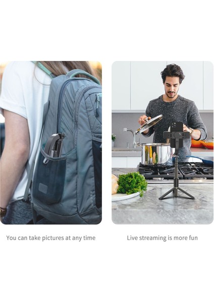 Q08 Bluetooths Kablosuz Selfie Çubuğu Katlanabilir Streç Akıllı Telefon Tripod Monopod El Gimbal Sabitleyici Dağı Telefon Tutucu Gopro (Yurt Dışından)