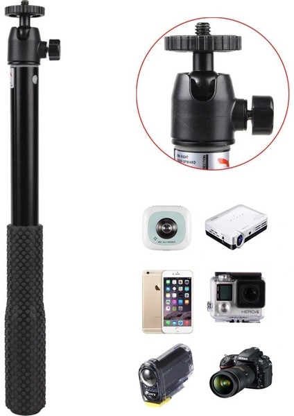 Stil 1 El Selfie Sopa Smooth4 Q 3/iii Evrim Goproe Teleskopik Uzatma Çubuğu Xtension Kutup Çubuğu Djı Aksesuarları (Yurt Dışından)
