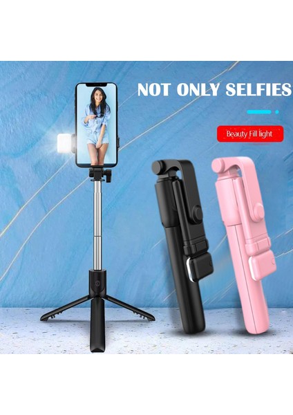 Ddoldurma Işığı ile Kablosuz Bluetooth Selfie Sopa Tripod ile Cep Telefonu Için Gimbal Sabitleyici Huawei Iphone Ios Android Sabitleyici Cep Telefonu (Yurt Dışından)