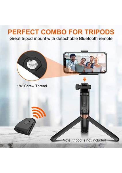 Capgrip Uurıg Capgrip Mt-08 Tripod Kablosuz Bluetooth Akıllı Telefon Selfie Güçlendirici Kolu Kavrama Telefon Sabitleyici Tutucu Deklanşör (Yurt Dışından) indirimleri