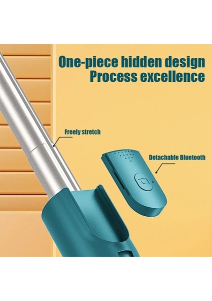 Yeşil Taşınabilir Cep Telefonu Evrensel Bluetooth Tripod Dönen Uzaktan Uzatılabilir Tripod Selfie Sopa (Yurt Dışından) fırsatları