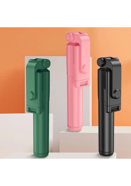 Yeşil Taşınabilir Cep Telefonu Evrensel Bluetooth Tripod Dönen Uzaktan Uzatılabilir Tripod Selfie Sopa (Yurt Dışından) indirimleri