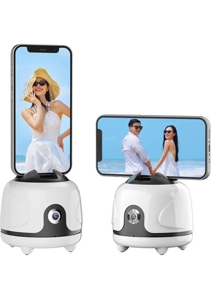 Bluetooth Kontrolü Takip Tutucu Akıllı Çekim 360 Derece Otomatik Yüz Izleme Telefon Tablet Için Selfie Çubuğu Kamera Montajı Canlı Video Için Tripod Standı (Yurt Dışından) fiyatları