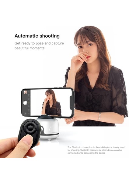 Bluetooth Kontrolü Takip Tutucu Akıllı Çekim 360 Derece Otomatik Yüz Izleme Telefon Tablet Için Selfie Çubuğu Kamera Montajı Canlı Video Için Tripod Standı (Yurt Dışından) fırsatları