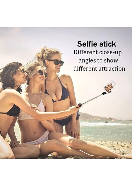 Balck Çok Fonksiyonlu Kablosuz Bluetooth Selfie Sopa Katlanabilir Mini Tripod Telefon Deklanşör Ios Android Için Ayrılabilir Uzaktan Kumanda (Yurt Dışından) fiyatları