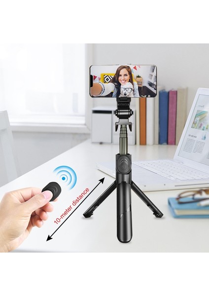 Balck Çok Fonksiyonlu Kablosuz Bluetooth Selfie Sopa Katlanabilir Mini Tripod Telefon Deklanşör Ios Android Için Ayrılabilir Uzaktan Kumanda (Yurt Dışından) indirimleri